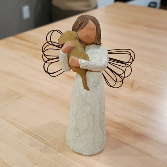 Willow Tree Angel with puppy